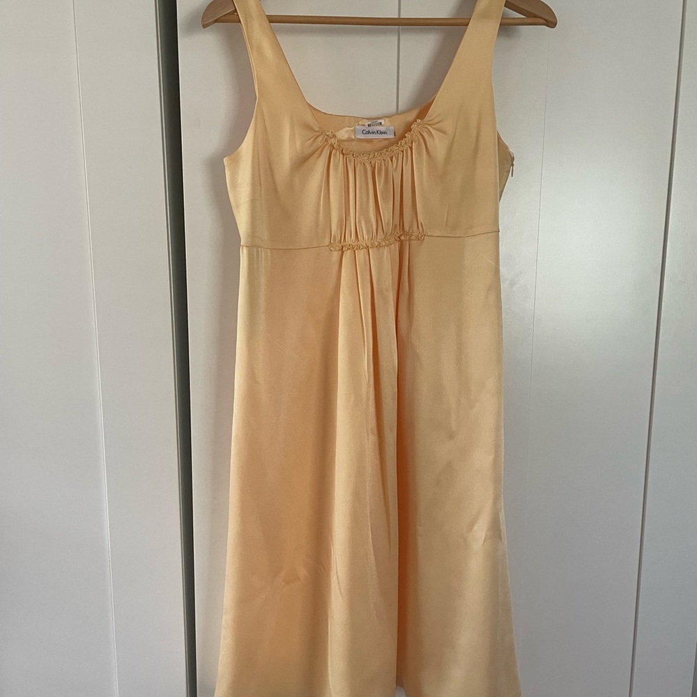 Calvin Klein Yellow Dress